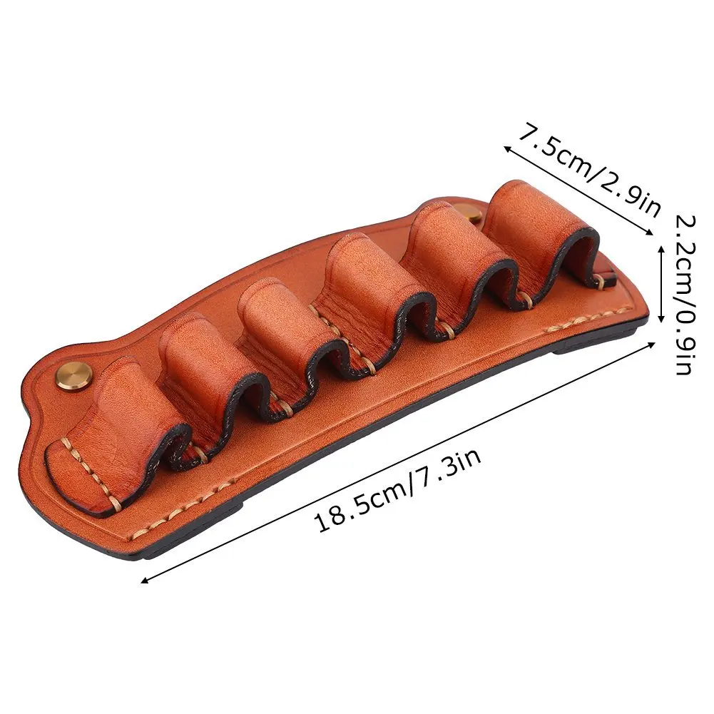 Кожи с ремнем через плечо; 6 единиц 12GA патронташ приклад дробовик защитный чехол сумка из полиуретана для саморезы