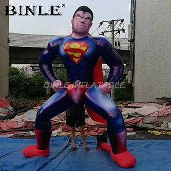 

Cheap 3mH movie character inflatable cartoon hero inflatable superman for event decoration