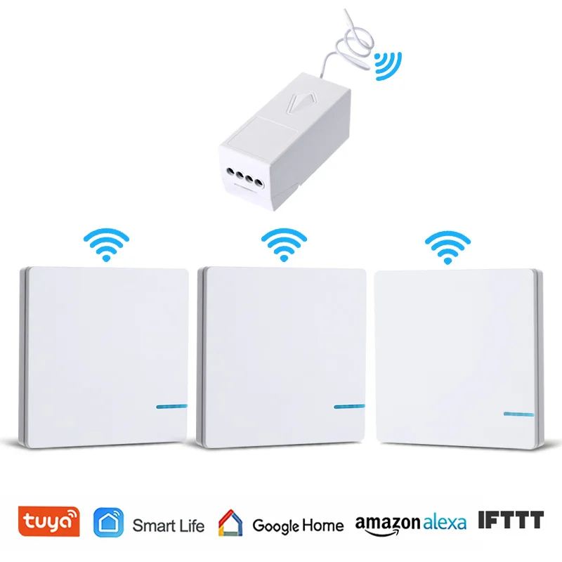 WiFi беспроводной светильник с дистанционным управлением Tuya Smart Life RF настенный выключатель водонепроницаемый Alexa Echo Google Home Голосовое управление - Цвет: Set E