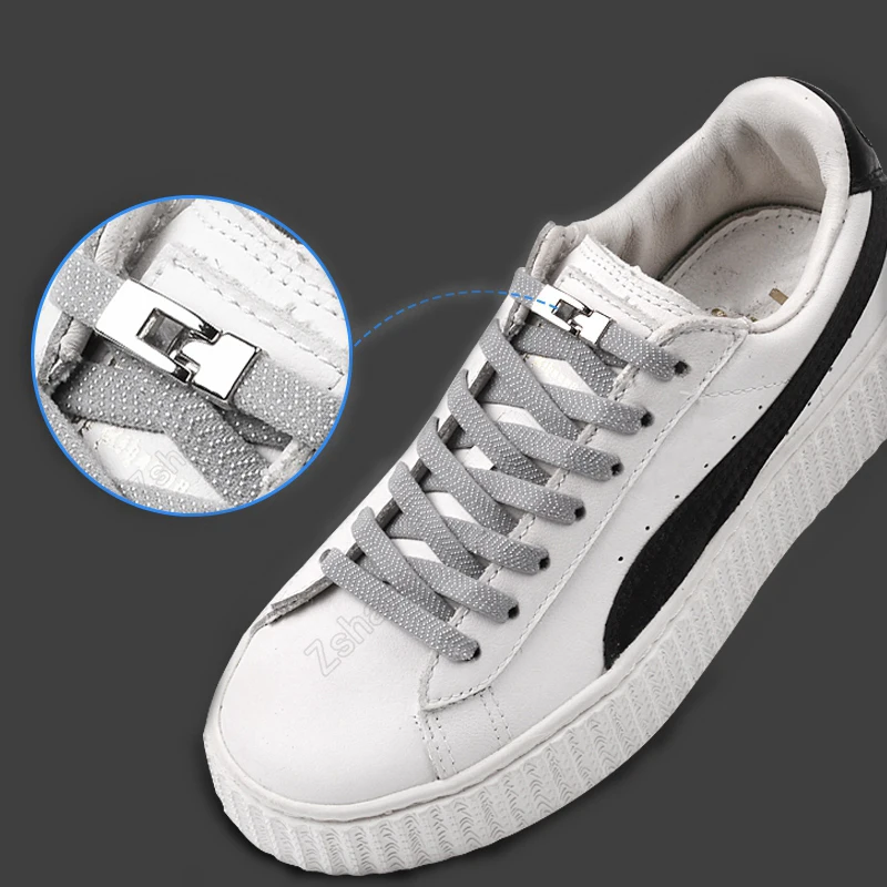 Elastic Shoelaces Cross Buckle Locking Shoelace Flat Shoe laces No Tie Outdoor Leisure Sneakers Quick Safety Lazy laces Unisex Elastic Shoelaces Cross Buckle Locking Shoelace Flat Shoe laces No Tie Outdoor Leisure Sneakers Quick Safety Lazy laces Unisex