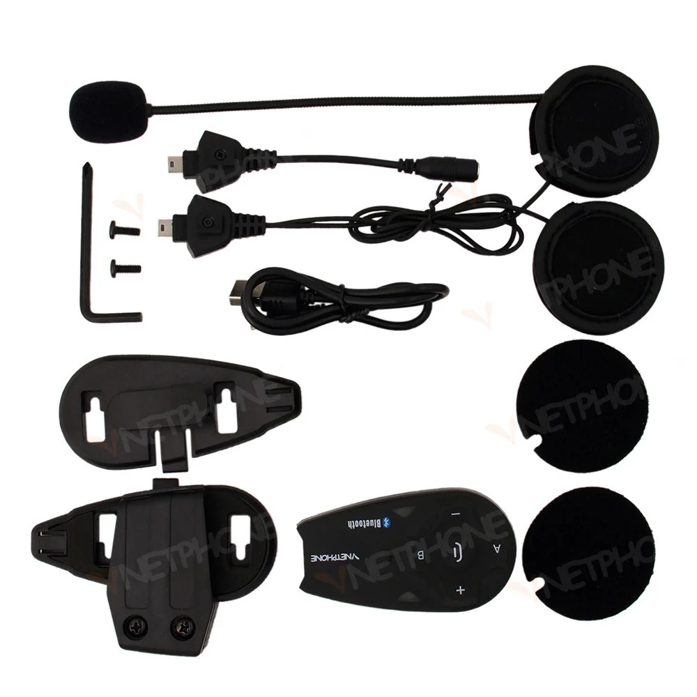 Мотоциклетный шлем Интерком V5 Moto Bluetooth гарнитура FM MP3 GPS беспроводной интерфон 5