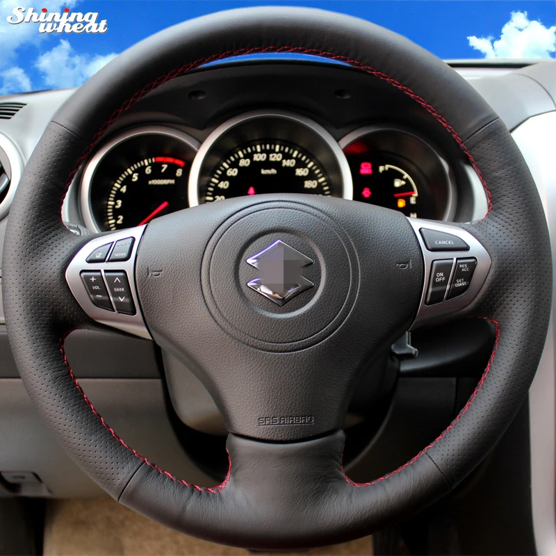 Shining wheat Hand-stitched Artificial leather Car Steering Wheel Cover for Suzuki Grand Vitara 2007-2013 Shining wheat Hand-stitched Artificial leather Car Steering Wheel Cover for Suzuki Grand Vitara 2007-2013
