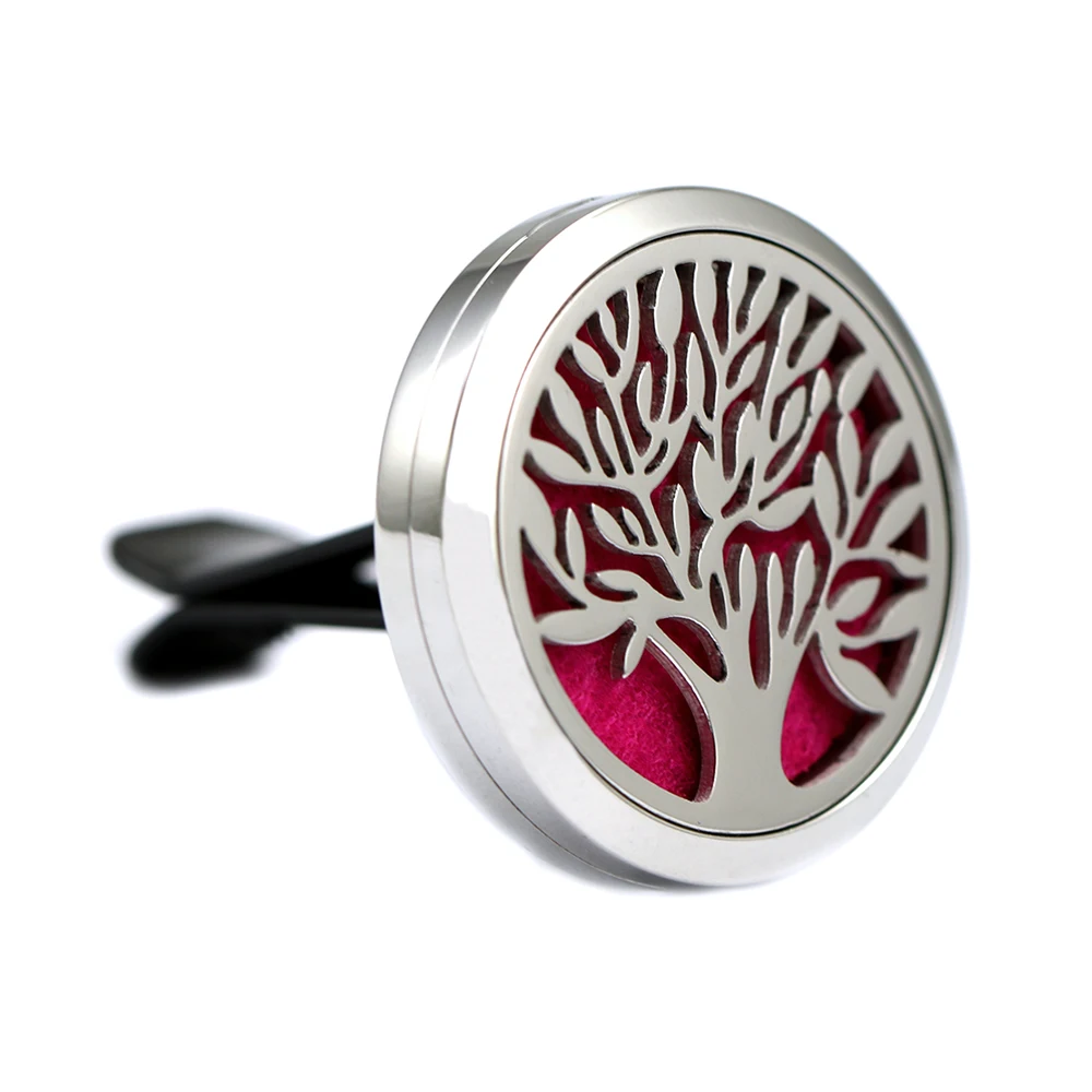 

Free postage!Car Perfume Diffuser Clip Plant pattern 2018 Fashion Stainless Vent Outlet Freshener Perfuming Essential Oil