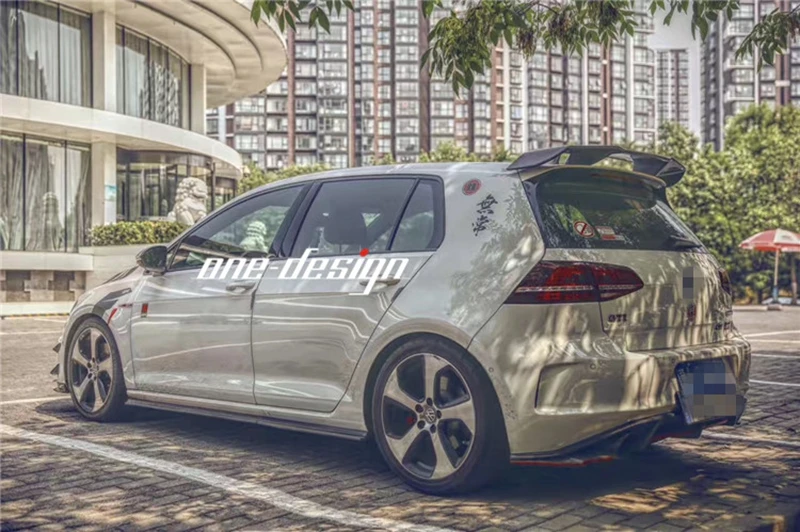 Golf 7 MK7 Revozport Стиль углеродного волокна авто спойлер на крыше автомобиля крыло для Volkswagen VW Golf VII Golf7 GTI R только в том случае