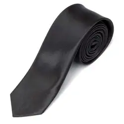 Лидер продаж; черные 5 см Широкий отдых галстук