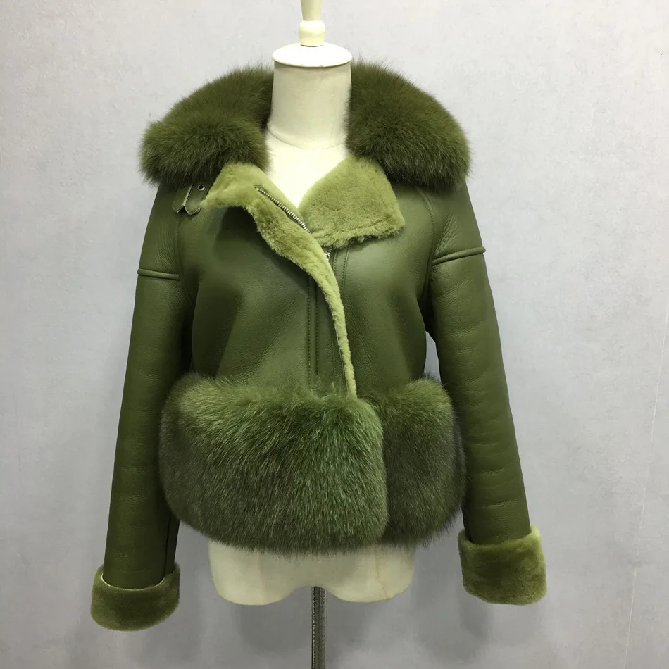 women genuine leather jacket with fur (27)