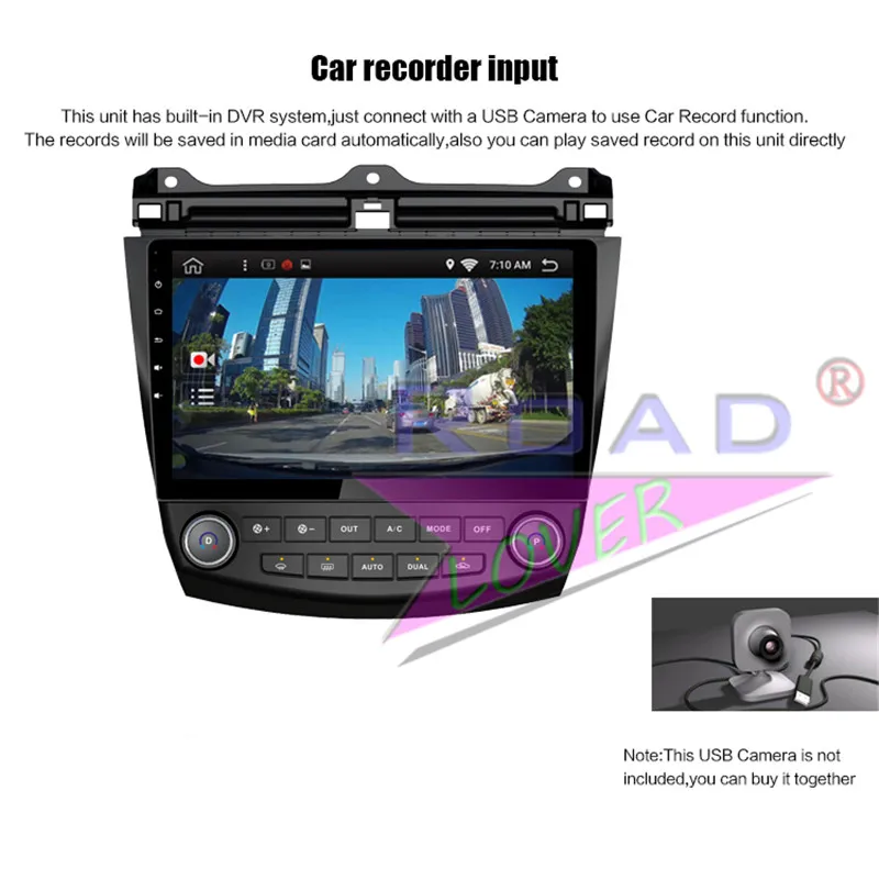 Clearance Roadlover Android 8.1 Car Multimedia  Player For Honda Accord 2004 2005 2006 Stereo GPS Navigation Radio Magnitol 2 Din NO DVD 18