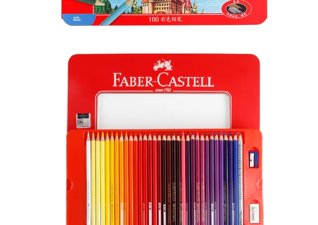 Color Pencil 100 Color Water Soluble  Faber-castell Colored Pencils -  Faber-castell - Aliexpress