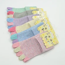 Brothock Для женщин пять пальцев Носки в трубке 5 пять носком Носки Разделение носком тонкий хлопок дышащий хлопок летом женский yoga Носки