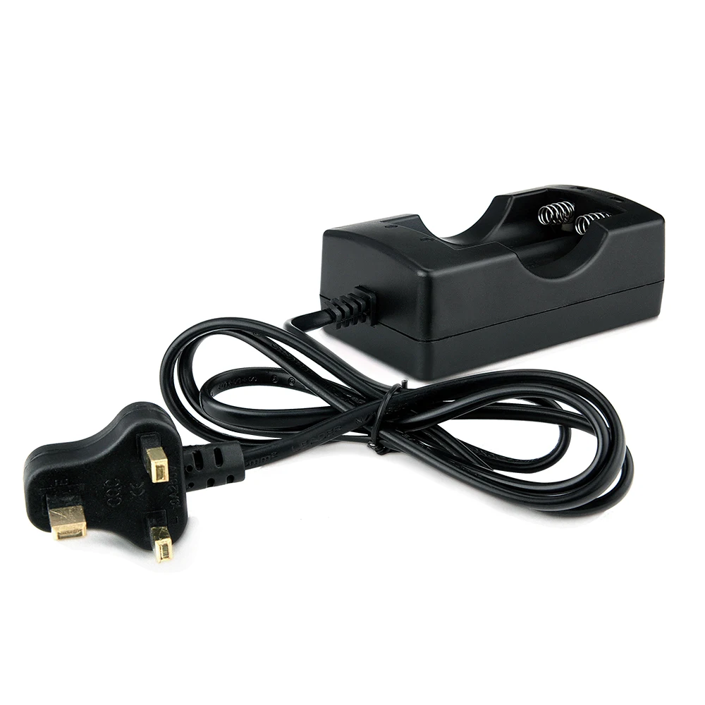 

Hot Sale British/American/European Standard Two Slots Charger For 18650 Li-ion Battery For LED Flashlight Free Shipping