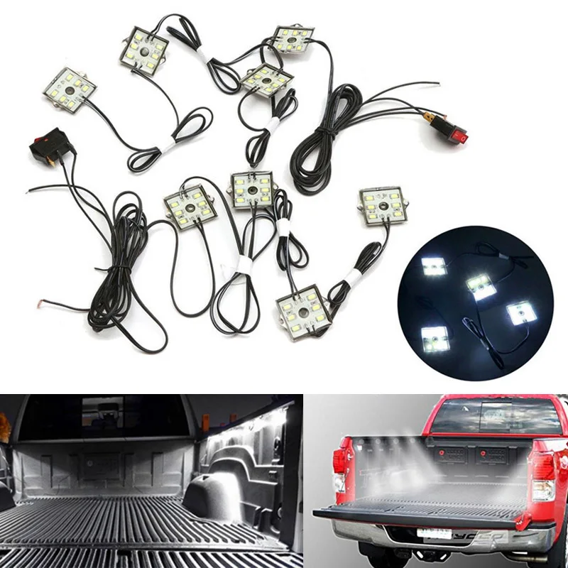 2Pcs LED Lights Truck Bed Lighting Kit with 48 Super Bright SMD LEDs