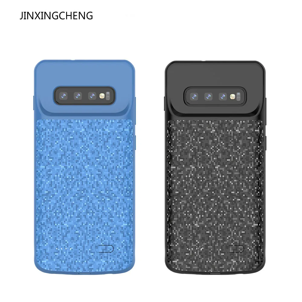 

JINXINGCHENG Battery Case for Samsung Galaxy S10 S10+ S10e 4700mah Back Clip Fast Battery Charger Cover Silicone Frame Charger