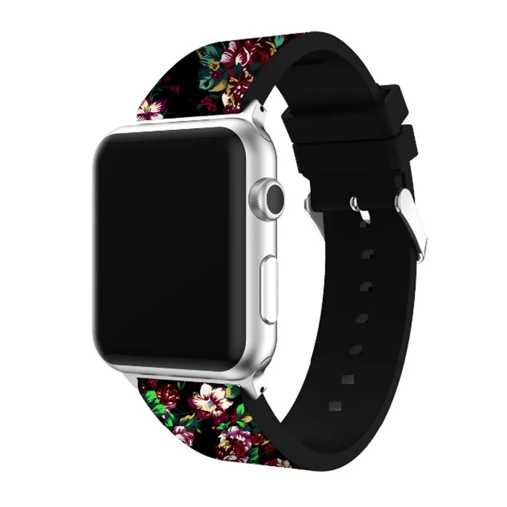 Силиконовый ремешок для apple watch 42 мм 38 мм iwatch ремешок 44 мм 40 мм браслет часы correa резиновый ремешок для apple watch 4 3 2