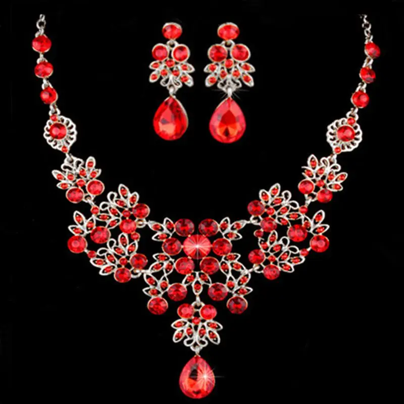 Свадебное ожерелье и серьги с кристаллами|rhinestone necklace earring sets|necklace setearrings set |
