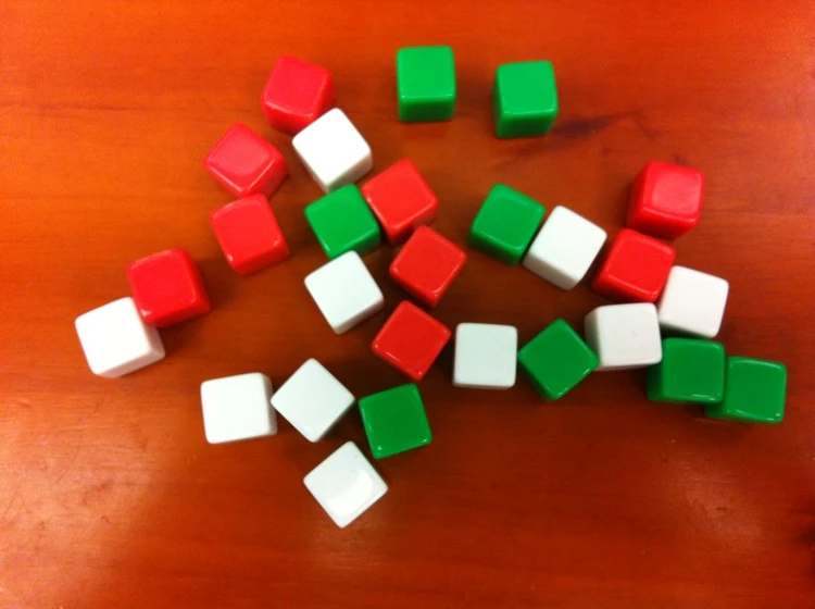 

12mm small angle plate blank smooth dice, dice, props can be used for teaching children to read literacy