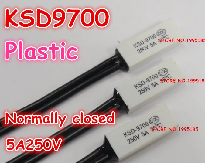 1PC KSD9700 120 Celsius Plastic Temperature Switch Thermostat Thermal Protector Normally Closed 