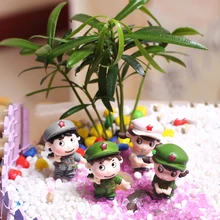 1Pair Home Decoration Couple Figurines Miniatures Fairy Garden Moss Resin Crafts 