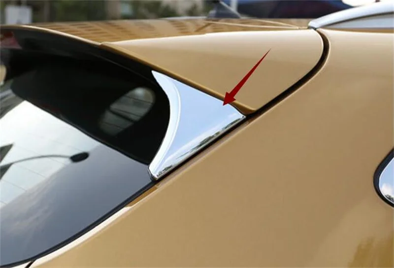 ACCESSORIES-FIT-FOR-NISSAN-QASHQAI-2014-2018-SIDE-REAR-WINDOW-SPOILER-CHROME-COVER-TRIM-TRIANGLE-GARNISH
