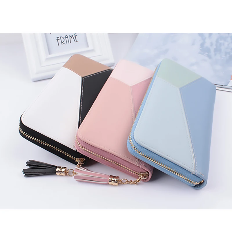 

Pu Women Wallet Best Design Fashion Women's Purse Girls Best Wallet Female Case Phone Pocket Long Clutch Carteira Femme 2019