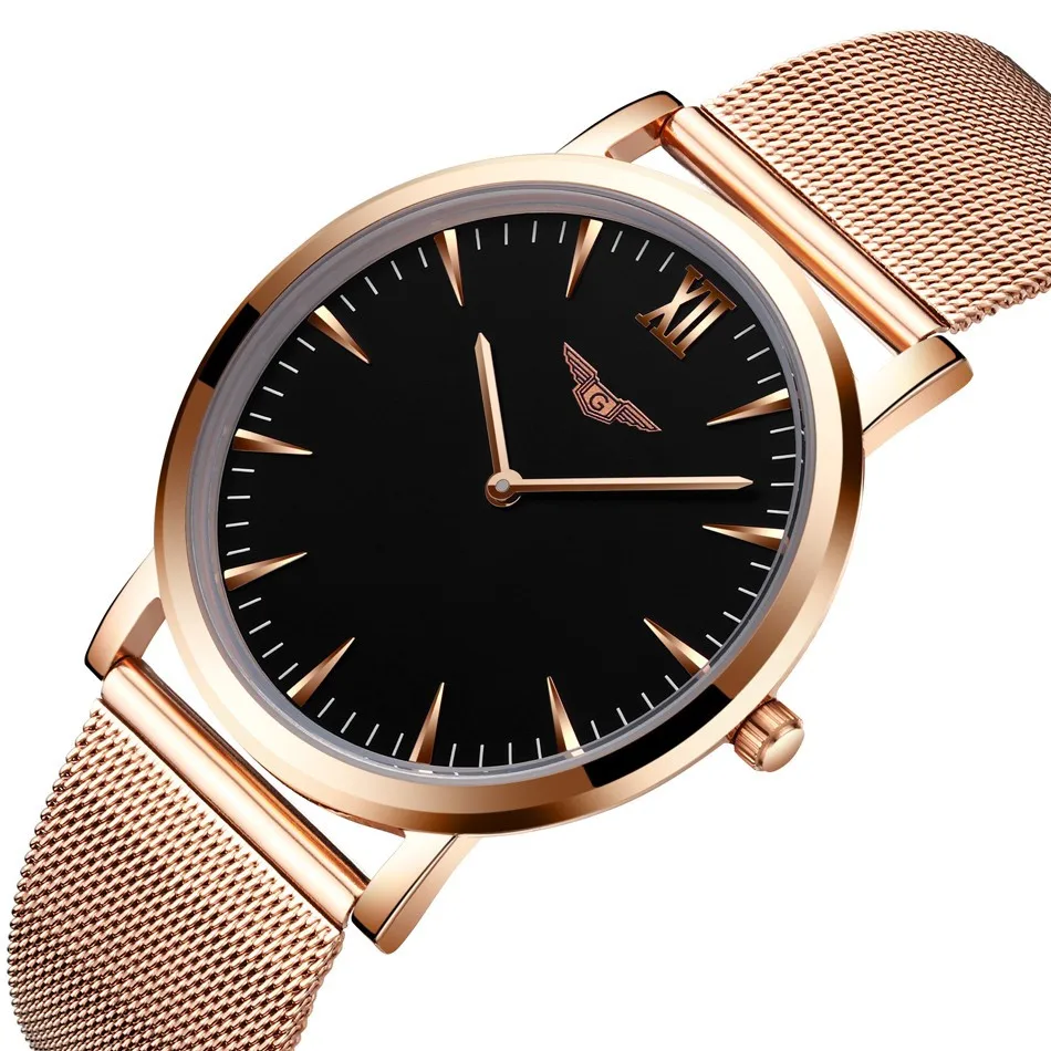Watch Men GUANQIN Relogio Masculino Gold Simple Mens Watches Top Brand Luxury Ultra Thin Quartz Watch New Year Gifts for Friends (20)