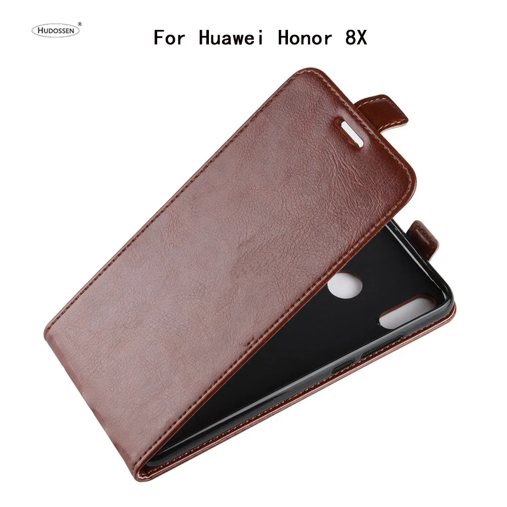 

HUDOSSEN For Huawei Honor 8X JSN-AL00 JSN-AL00a Case Luxury PU Leather Back Cover For Honor 8X Case Flip Protective Phone Bag