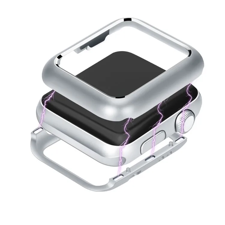 Магнитная Адсорбция металлическая рамка сплав для Apple Watch 4 40 мм 44 мм чехол Защитная крышка для экрана для iWatch серии 3 2 1 38 мм 42 мм