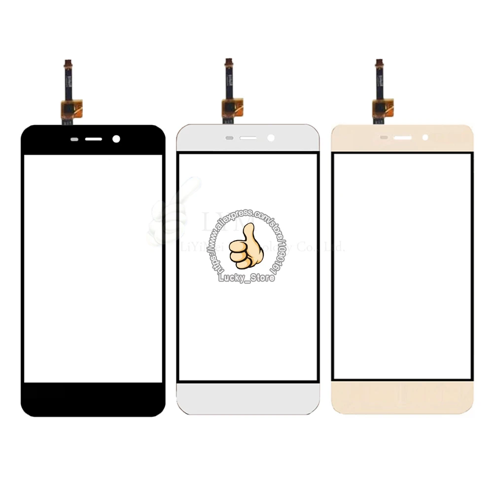 Black White Front Glass Lens Touch Screen Digitizer For Hongmi 4A Redmi 4A font b Replacement
