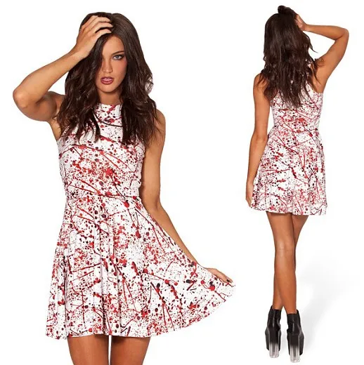 black milk blood splatter dress