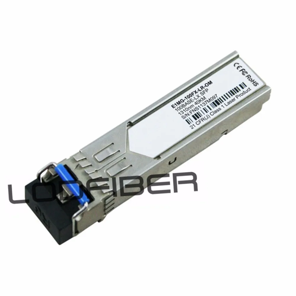 

E1MG-100FX-LR-OM Compatible 100BASE-EX SFP 1310nm 40km DOM Transceiver