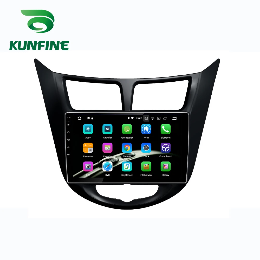 Android 9,0 Ram 4G Rom 64G PX6 Cortex A72 автомобильный DVD gps мультимедийный плеер стерео для hyundai Verna/Accent/Solaris 2010