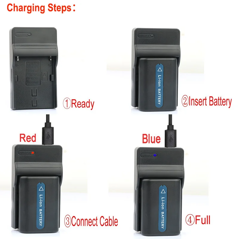 Lanfulang USB Зарядное устройство для NP-FV50 Перезаряжаемые Батарея для sony HDR-CX190 HDR-CX200 HDR-CX210 HDR-CX220 HDR-CX230 HDR-CX300