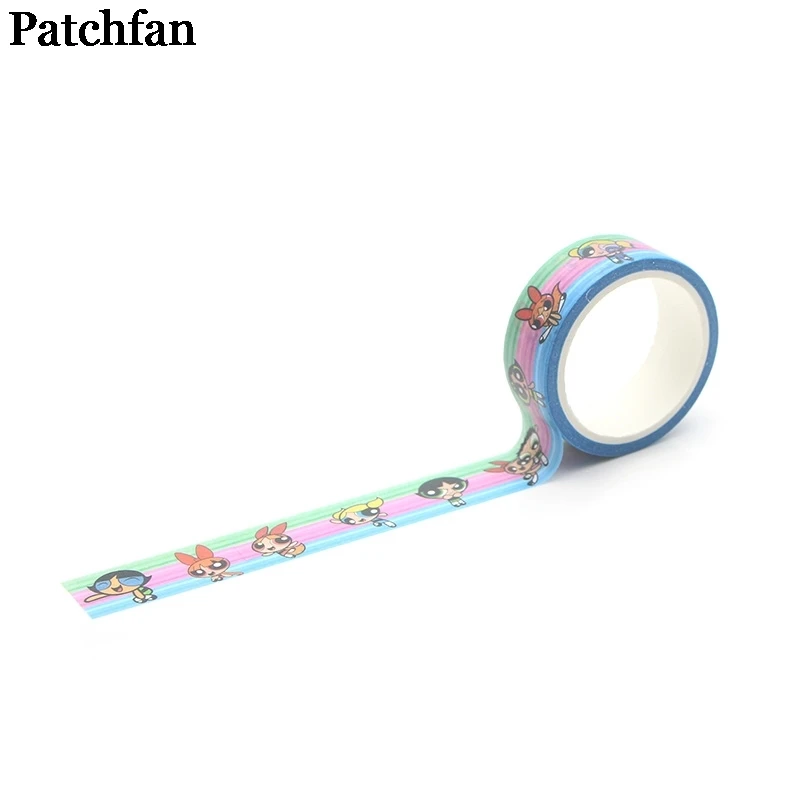 20 шт./лот Patchfan Powerpuff девушки косплей мультфильм книга DIY Скрапбукинг клей васи маскирующая лента принт шаблон стикер A2019