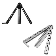 220 мм(8,6 '') Нержавеющая сталь практика поезд нож-бабочка, балисонг гребень тренер тупое лезвие подвижность грудной клетки боевой бой раза Mariposa