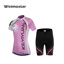 Weimostar для женщин Ropa Ciclismo Велоспорт Джерси с коротким рукавом гелевые дышащие мягкие шорты набор спортивная одежда