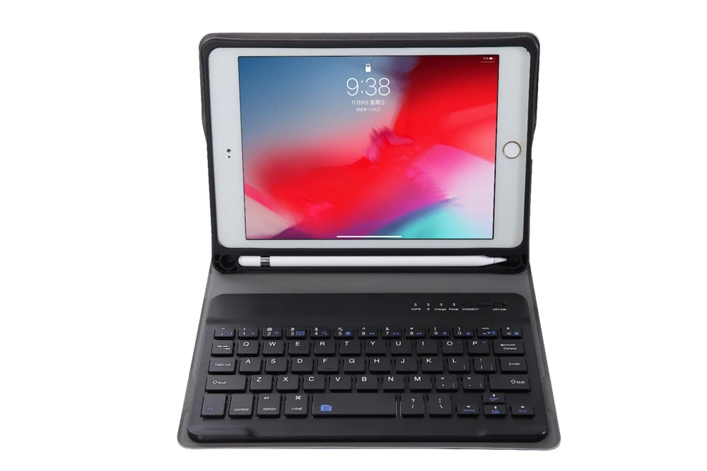 Для Apple iPad mini 5 A2124 A2125 A2126 A2133 Bluetooth клавиатура чехол из искусственной кожи съемная подставка планшет защитный чехол