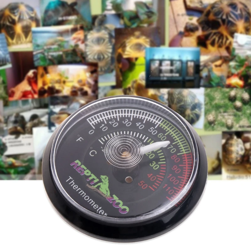 

Reptile Tortoise Thermometer Temperature Meter Analog Gauge Vivarium Rearing Box W-store Jan15