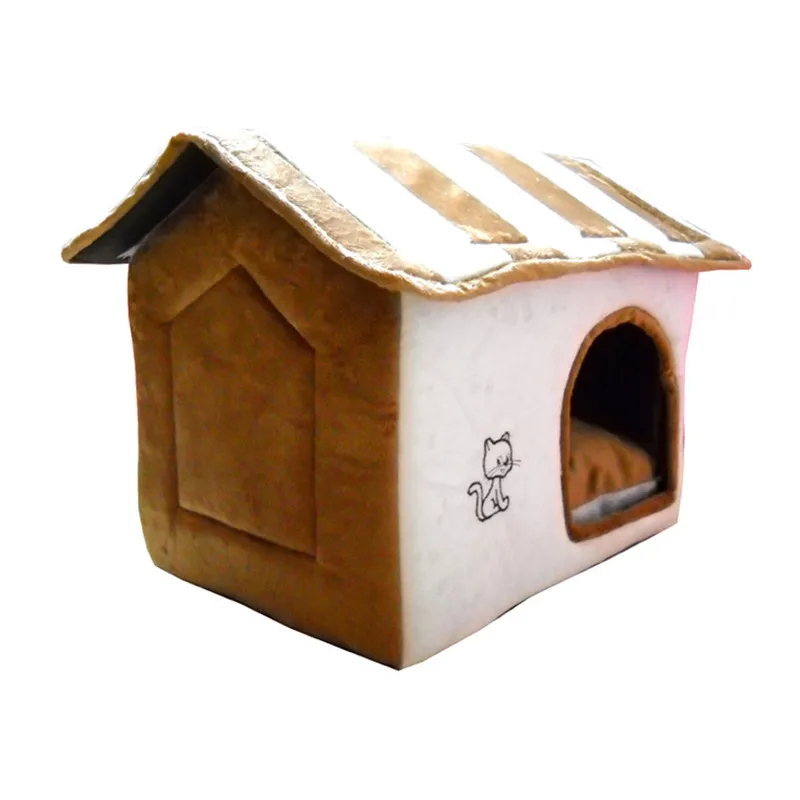 

Autumn Winter Pet Dog Bed Warming Dog House Puppy Bed Removable Kennel Pet Nest Cat Mats Dog House Outdoor Home Supplies ATB-177