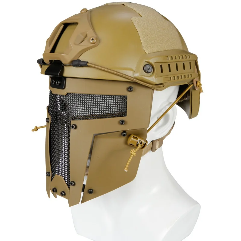 ABS анфас Тактический Велоспорт Маска Тип Airsoft SPT сетки SPT Mesh Спарта армейские маска для лица AF шлем монтажа