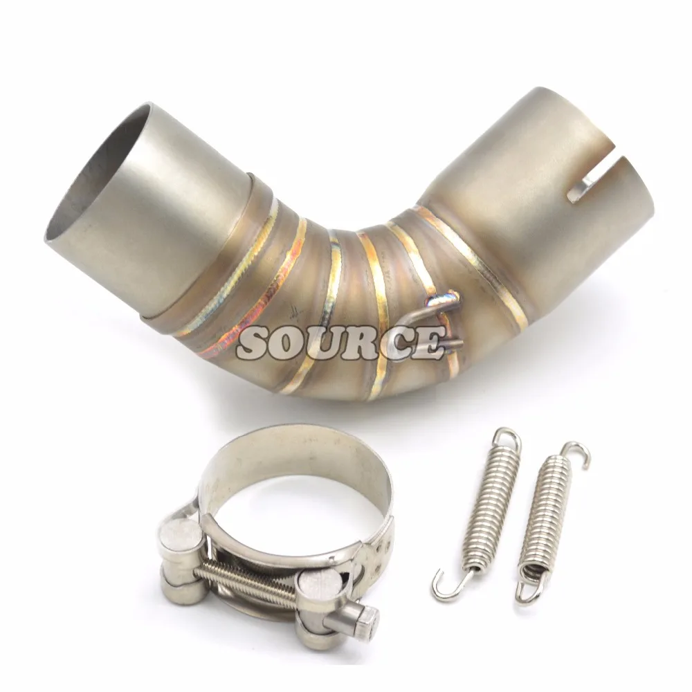 New style Motorcycle mid exhaust pipe through-hole exhaust Exhaust Muffle  For Suzuki GSXR1000 GSXR 1000 2006 2007