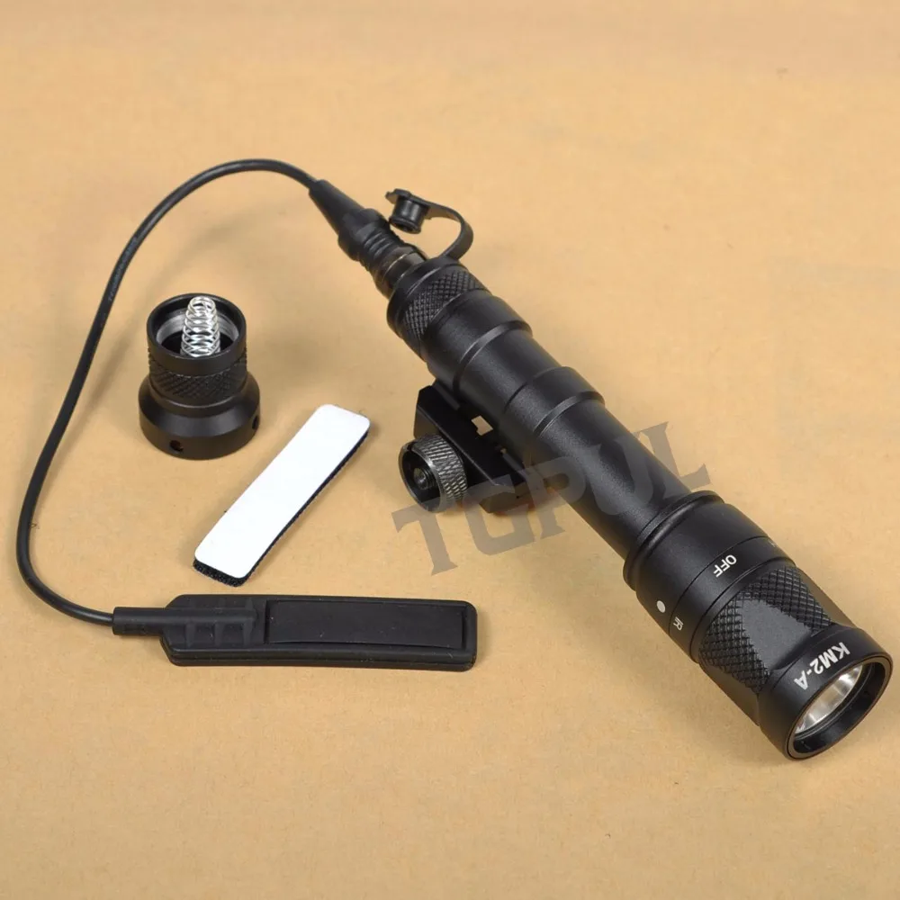 Lanterna com Montagem em Trilho Luz de Visão Tgpul Scout Noturna Constante - Momentânea Luz Branca Rifle Tocha Picatinny M600v ir 13 Tgpul m600v scout luz de visão noturna
