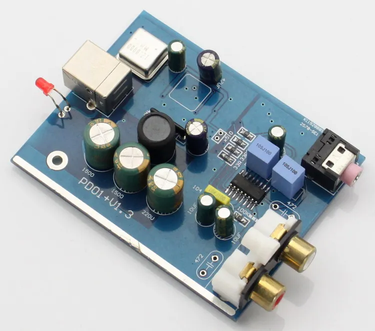 YJ SA9023 + ES9023 USB ЦАП 24BIT 96 К вход RCA аудио выход предусилителя | Электроника