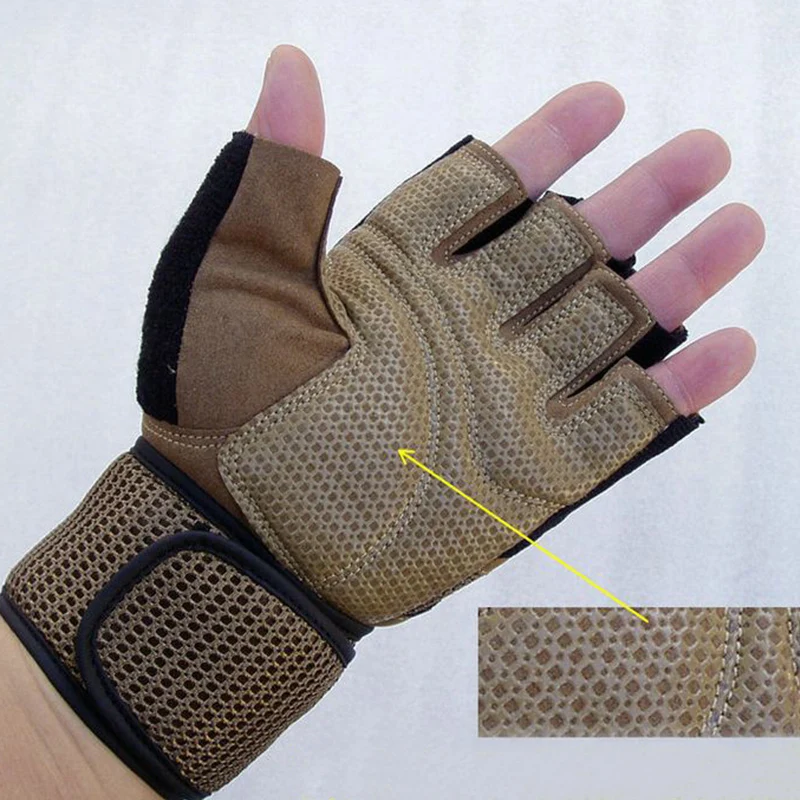 Fitness Gloves Gym Body Building Training Gloves Sports Equipment Weight lifting Workout Exercise Breathable Wrist Wrap Gloves