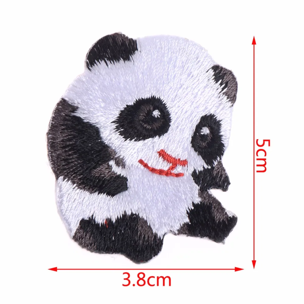 1Pc Cartoon Animal Tiger Cat Panda Hamster Patch Embroidered Iron On Patches Sew Clothing Badge Accessories 10 Types C42
