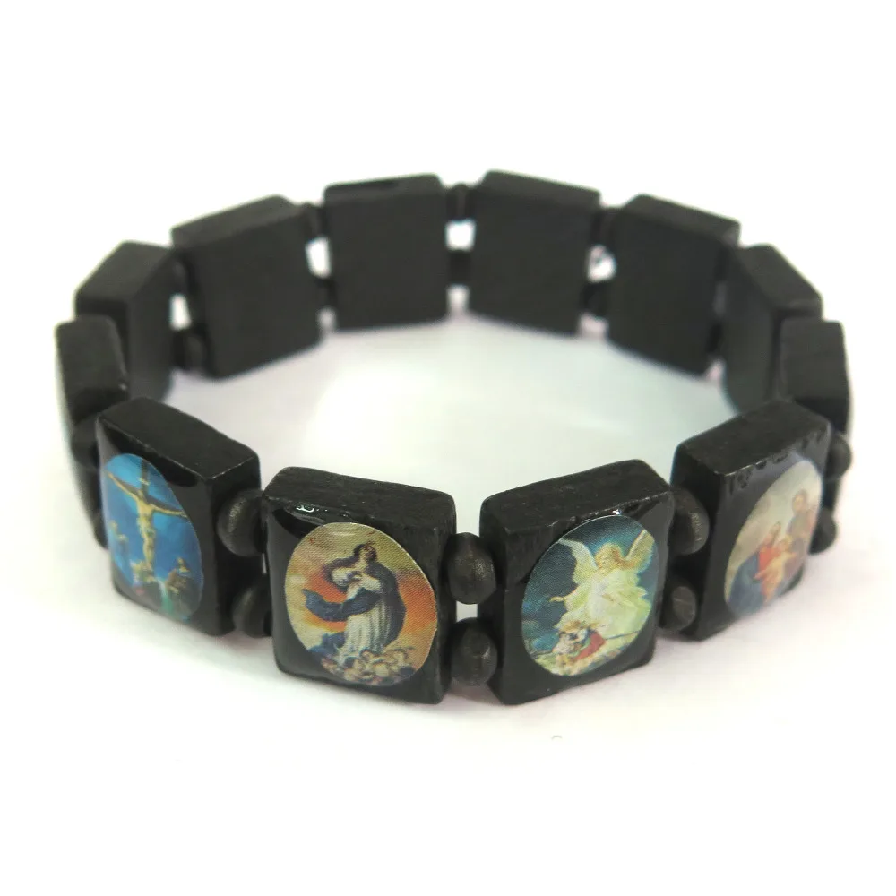 12 pcs/lot Wooden Jesus Holy Saints Christ Christian Religious Catholic