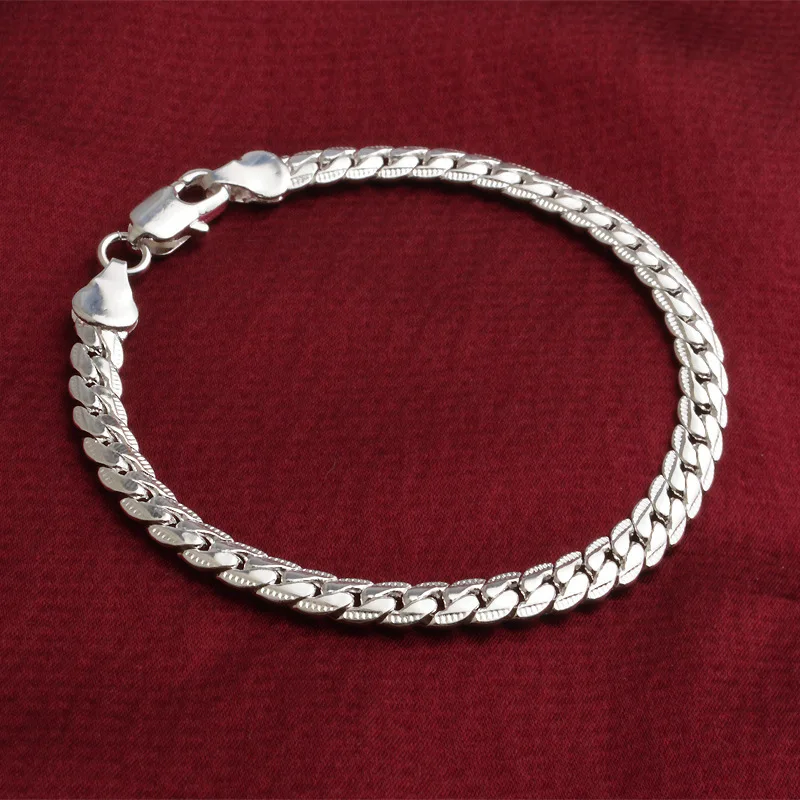 High Quality Silver Gold Chain Bracelets For Man Women Fashion Jewelry Link Chain Bracelets Stylish 5mm Men's Bracelet