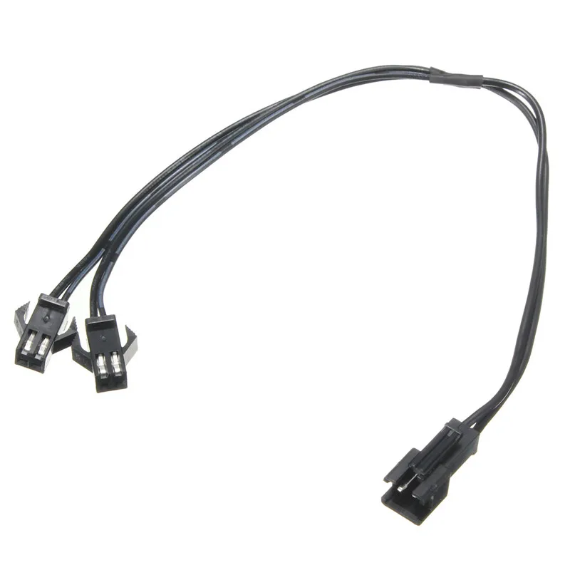 Mising 2 способ в 1 сплиттер кабель для EL провода трубки неоновый светильник полосы соединенный с инвертором высокое качество 2 контактный разъем Черный