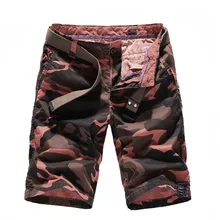 MORUANCLE Новые мужские повседневные карго-шорты камуфляжные камуфляж, Военный стиль Тактические Короткие джоггеры бермуды хлопок Размер 30-40