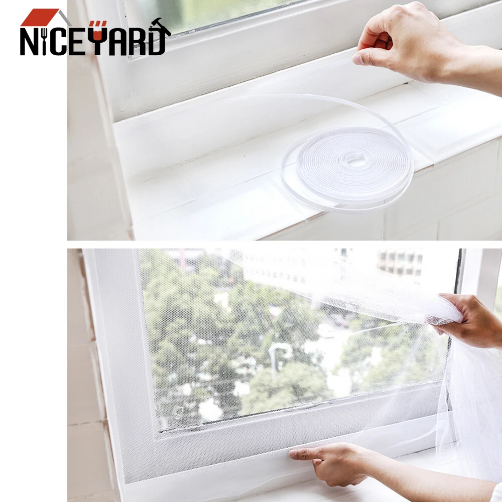 

Mosquito Mesh Curtain Protector For Kitchen Door Screens DIY Self-adhesive Anti Mosquito Net Fly Mosquito window Mesh Screen