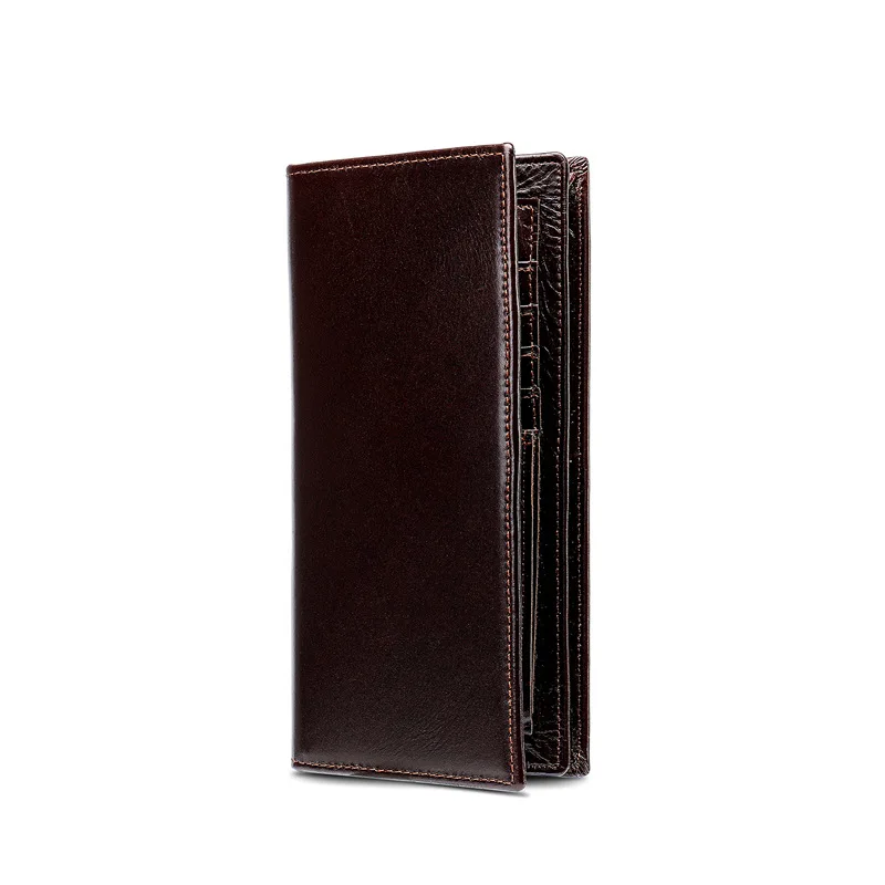 

Men's new business leather retro wallet card package card set of multi-functional leather long wallet