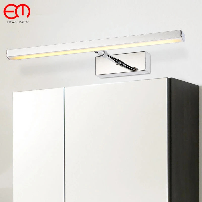 

Led mirror light with plug waterproof anti-fogging bathroom mirror lamp wall lamp simple modern mirror cabinet light KML0001